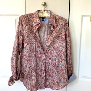 CHAPS no iron, l/sleeve, ladies medium shirt. NWOT